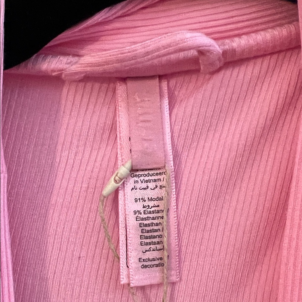 SKIMS bubblegum Pink Women's soft lounge long robe small - Picture 3 of 4